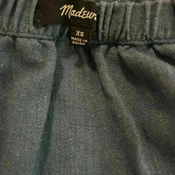 Madewell Women’s Rio Coverup Linen Mini Dress off Shoulder. XS. Preowned. - Picture 3 of 4